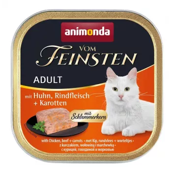 ANIMONDA Vom Feinsten Adult Chicken, jautiena ir morkos - drėgnas kačių ėdalas - 100g