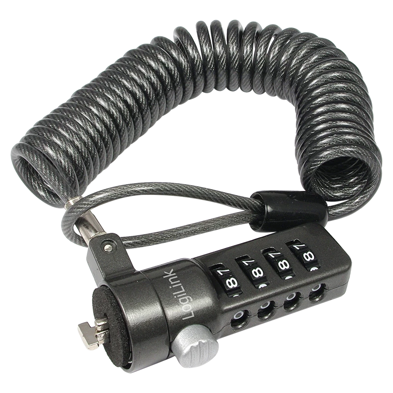 LogiLink NBS004 kabelis Lock Juoda 1.8 M