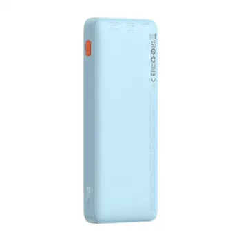 Nešiojama išorinė baterija Baseus Airpow 10000 mAh, 20W, LiPo, USB-C + USB-A, mėlyna