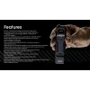 Rankinis žibintuvėlis Nitecore EDC29, nerūdijančio plieno korpusas, 2 šviesos diodai, 15–6500 lm, IP54, įkraunamas per USB