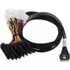 Adaptec kabelis 1x SFF8654 x8 -> SFF8639 8xU.3 vidinis 0,8 m SlimSAS - 8SFF-8639 x1 and3 tri-mode SAS/SATA/NVMe