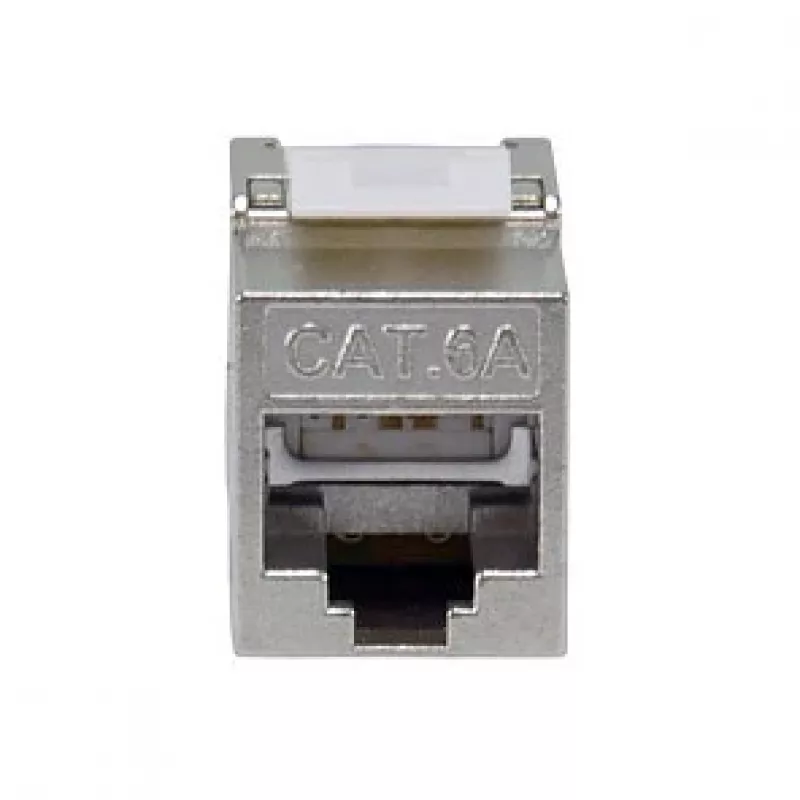 Ekranuotas Cat.6A plonas „Keystone“ lizdas, EQUIP 767223, be įrankių, RJ-45, plokščias, sidabrinis, 8 vnt.