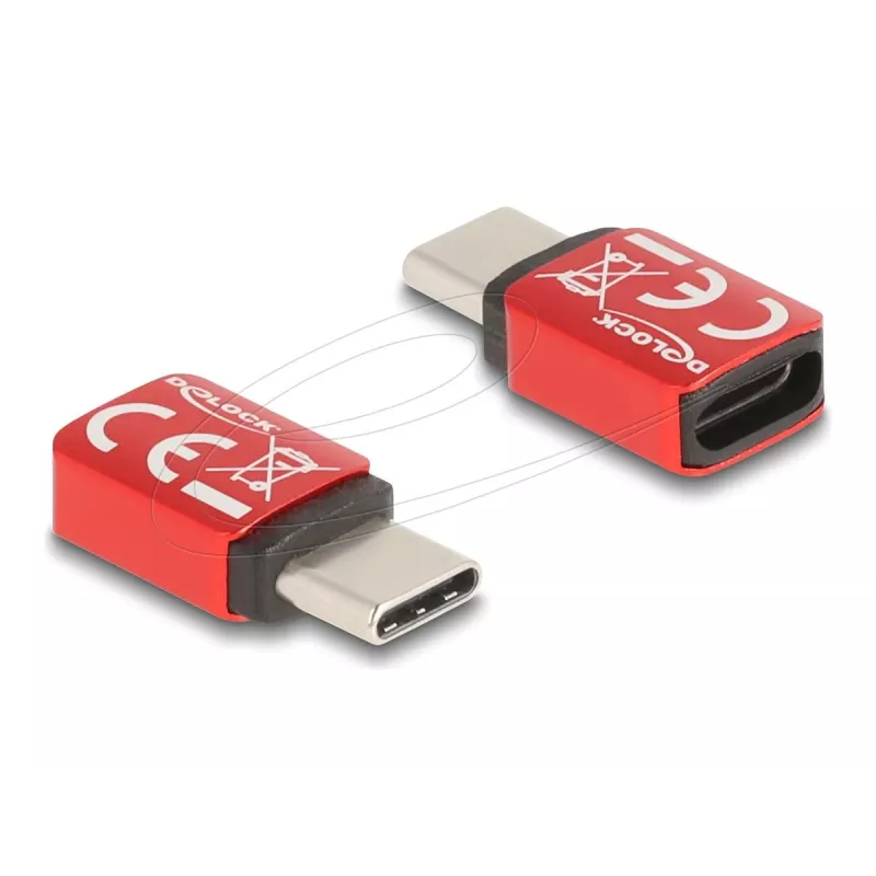 Mobiliojo įrenginio įkroviklis DeLOCK 60689 išmaniesiems telefonams raudonas 48V 2 USB Type-C