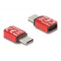 Mobiliojo įrenginio įkroviklis DeLOCK 60689 išmaniesiems telefonams raudonas 48V 2 USB Type-C
