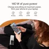 Nešiojama baterija Green Cell PBGC25UD, 25200 mAh, Li‑Ion, 140 W bendra galia, 2× USB‑C + 1× USB‑A, OLED ekranas, aliuminis korpusas