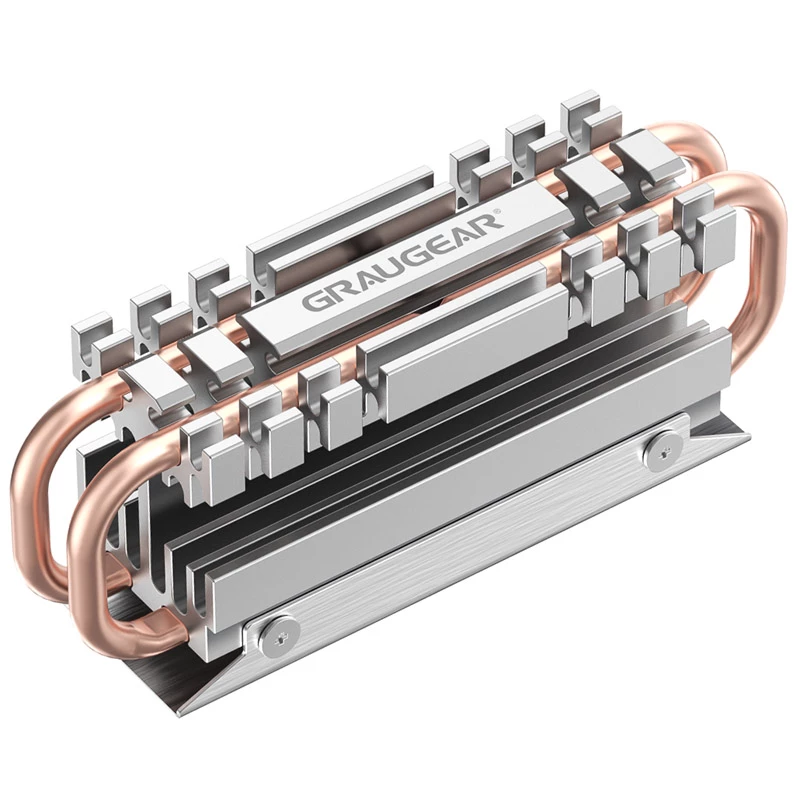 Heatsink/Radiatorius GRAUGEAR G-M2HS06 Aliuminis Varis skirtas M.2 NVMe SSD