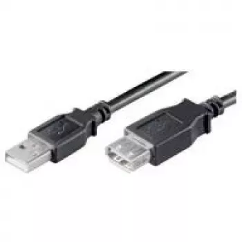 Wentronic Goobay USB 2.0 Hi-Speed ilginimo laidas, juodas, 0,6 m - USB 2.0 kištukas (A tipo) > USB 2.0 lizdas (A tipo) (68625)