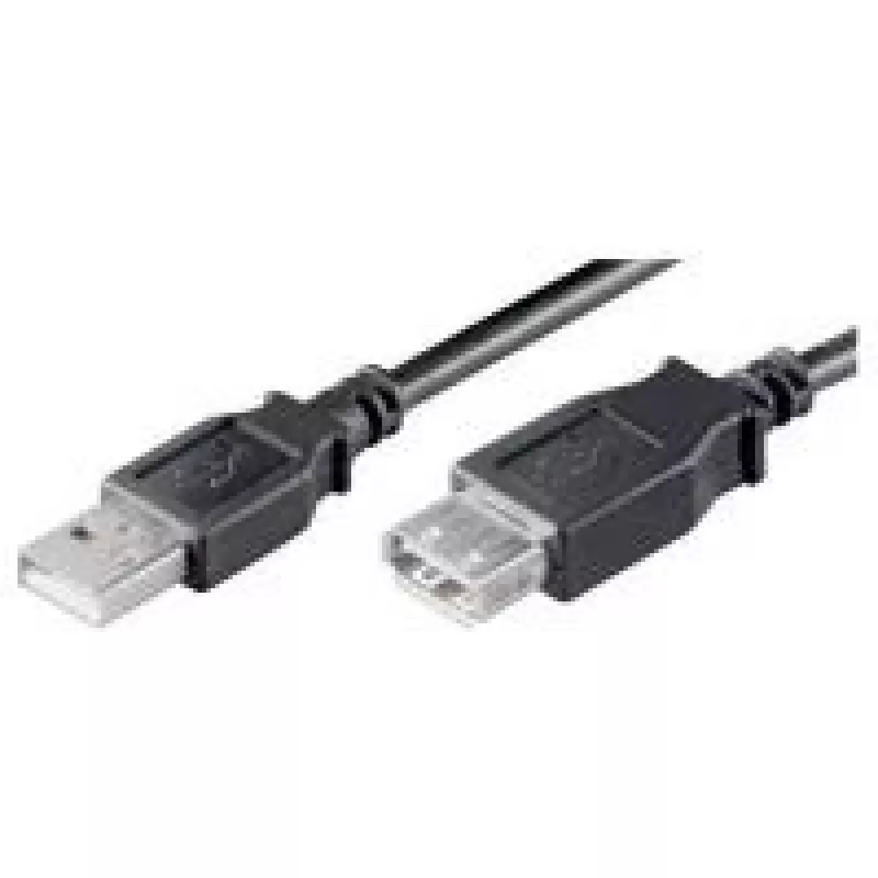 Wentronic Goobay USB 2.0 Hi-Speed ilginimo laidas, juodas, 0,6 m - USB 2.0 kištukas (A tipo) > USB 2.0 lizdas (A tipo) (68625)
