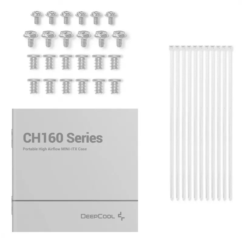 DeepCool CH160 WH mažos formos faktorius (SFF) balta