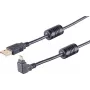 USB laidas S/CONN 13-10002 USB 2.0 1m Juoda