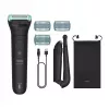 Kūno kirpimo mašinėlė Philips 5000 series BG5480/15 — folijos skustuvas, belaidė, ličio baterija, drėgnam ir sausam naudojimui, juoda