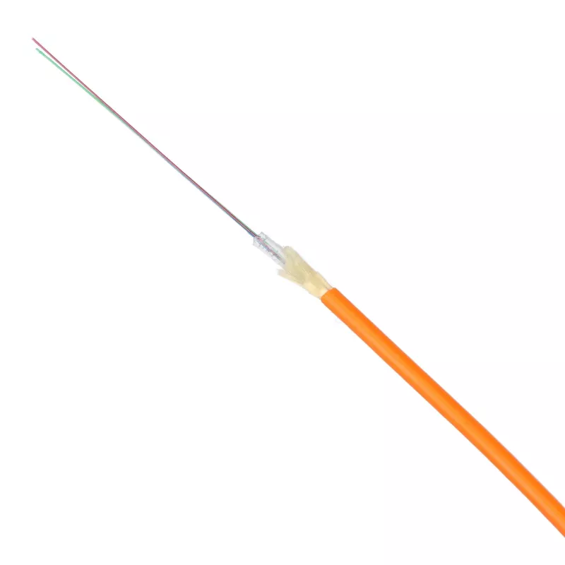 Optinis mikrokabelis FIBERHOME 2,5 mm 4FO G.657A1 PE oranžinis ant 4 km būgno