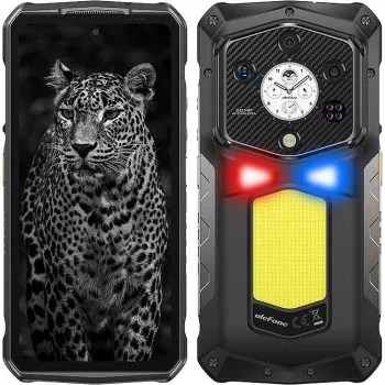 Patikimas išmanusis telefonas UleFone Armor 29 Ultra — 6,67 col. FHD+ ekranas, MediaTek Dimensity 9300+, 16 GB RAM, 5G, Dual SIM, 21 200 mAh baterija, juodas