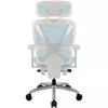 Ergonomiška biuro kėdė thunder x3 TEGC-3073102.B1 — baltos ir mėlynos spalvos apmušalai, reguliuojami porankiai, aukšta atlošas