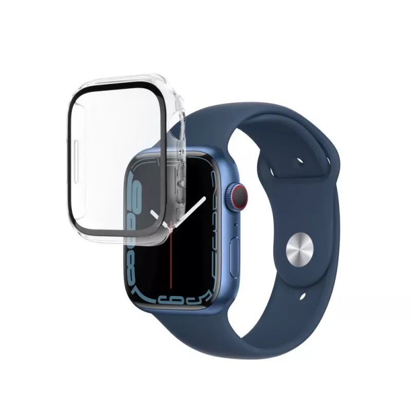 Fixed | Pure apsauginis dėklas su grūdintu stiklu, skirtas Apple Watch 10 42mm | Skaidrus