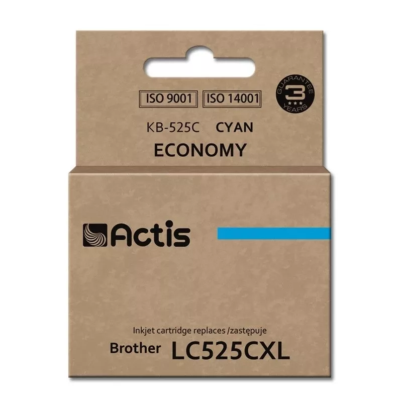 Actis KB-525C rašalas (pakaitalas Brother LC525C; Standard; 15 ml; žydras)