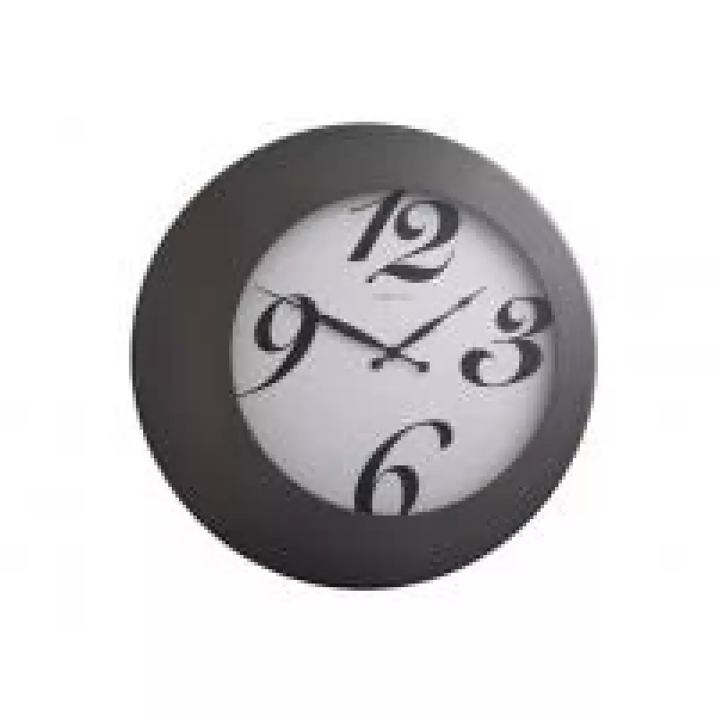 NeXtime klok 2947 Walter, Ø 45 cm, Sieninis, Juodas