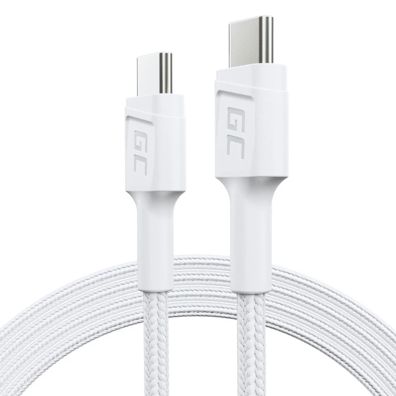 Green Cell KABGC30W USB laidas USB 3.2 Gen 1 (3.1 Gen 1) 1,2 m USB C baltas
