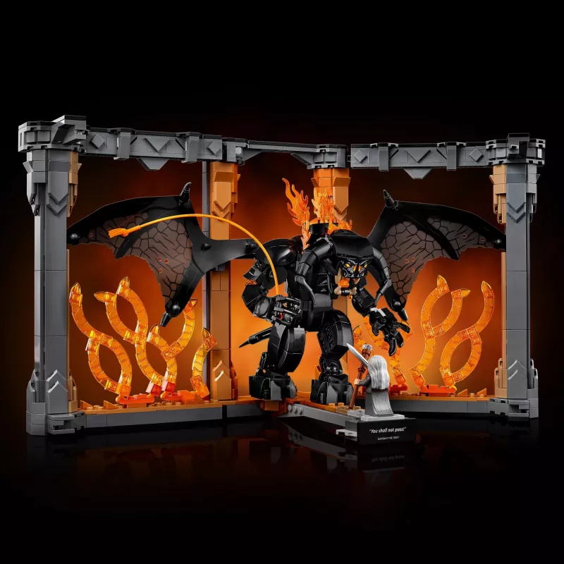 LEGO ICONS 10367 „Žiedų valdovas“: Balrogo knygų niša