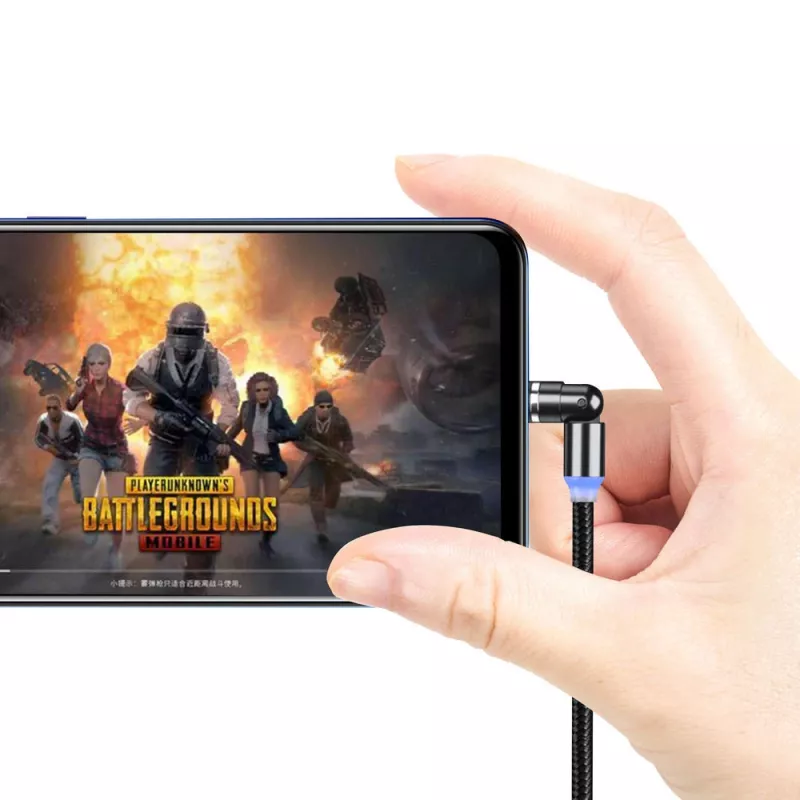 3-in-1 įkrovimo laidas ColorWay CW-CBUU037-BK — Lightning, Micro‑USB, USB‑C, 1 m, 2.4 A