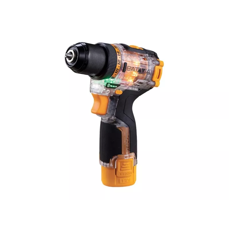 Batavia B.V. Fusion Drill 12V Brushless Drill Driver - Incl. baterija and Charger