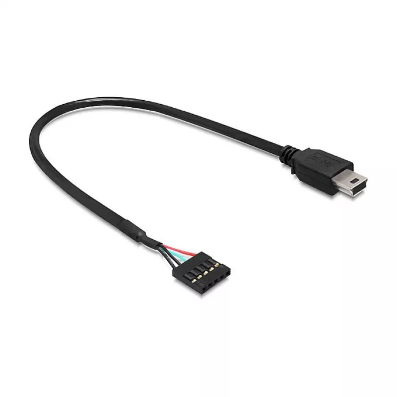 USB laidas DeLOCK 83170 USB 2.0 0,3 m Mini-USB B juodas