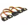 SATA laidas DeLOCK 60156 0,15 m SATA 15-pin 4 x SATA 15-pin Daugiaspalvis