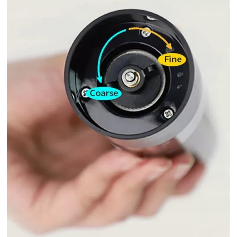 Druskos malūnėlis PROMIS MP34, keraminis peiliukas, reguliuojamas malimo stambumas, 180 mm, juoda, USB