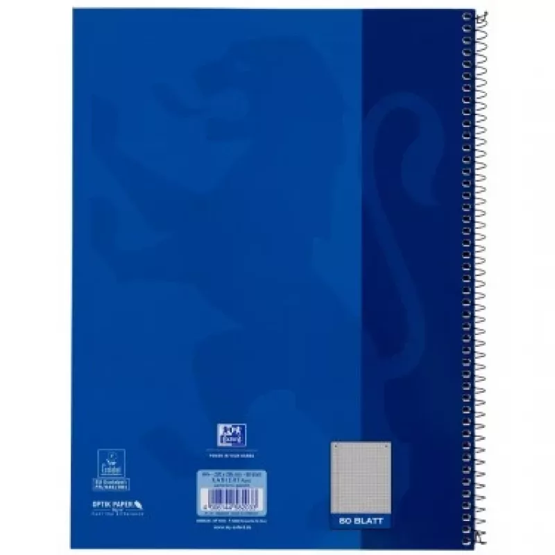 Oxford College užrašų knygutė A4+ 220 x 295 mm 80 lap. languotas su paraštėmis L