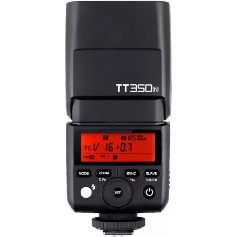 Flash Godox TT350N Compact Juoda