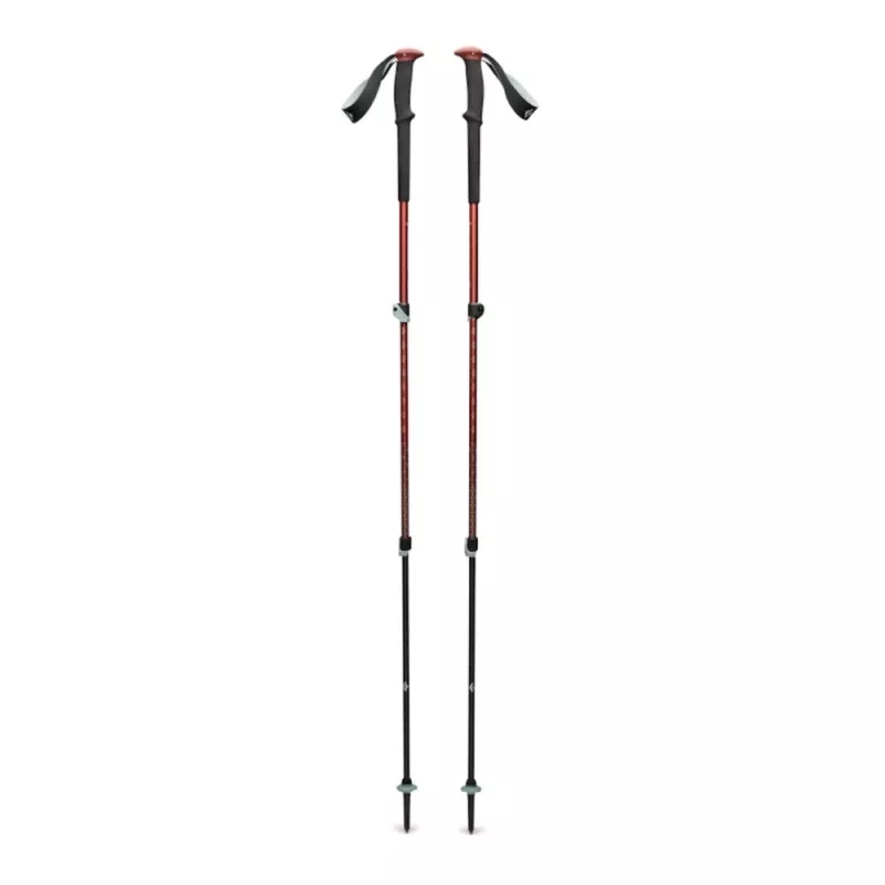 Trekking lazdelės Juoda Diamond Trail Trekking Poles Iron Red