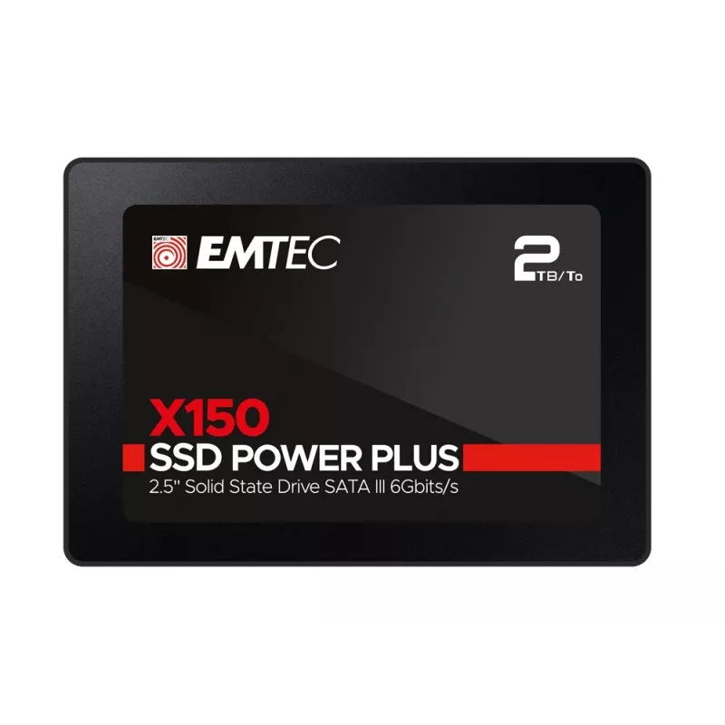 Emtec X150 Power Plus - SSD - 2 TB - vidinis - 2.5 (6,4 cm) - SATA 6Gb/s (ECSSD2TX150)