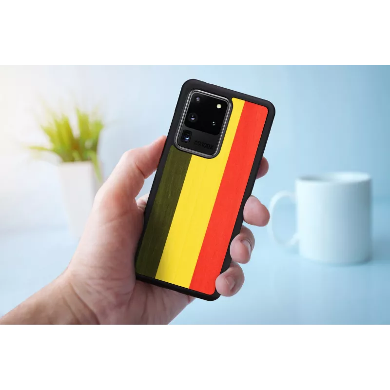 Man and Wood telefono dėklas Samsung Galaxy S20 Ultra — reggae Juoda