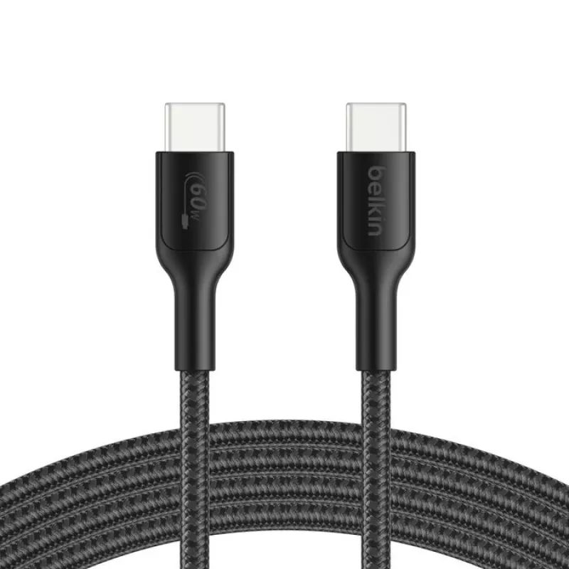 Belkin USB-C/USB-C žaidimų laidas 2 m pintas Switch 2 ENA008hq2MBK (ENA008HQ2MBK)