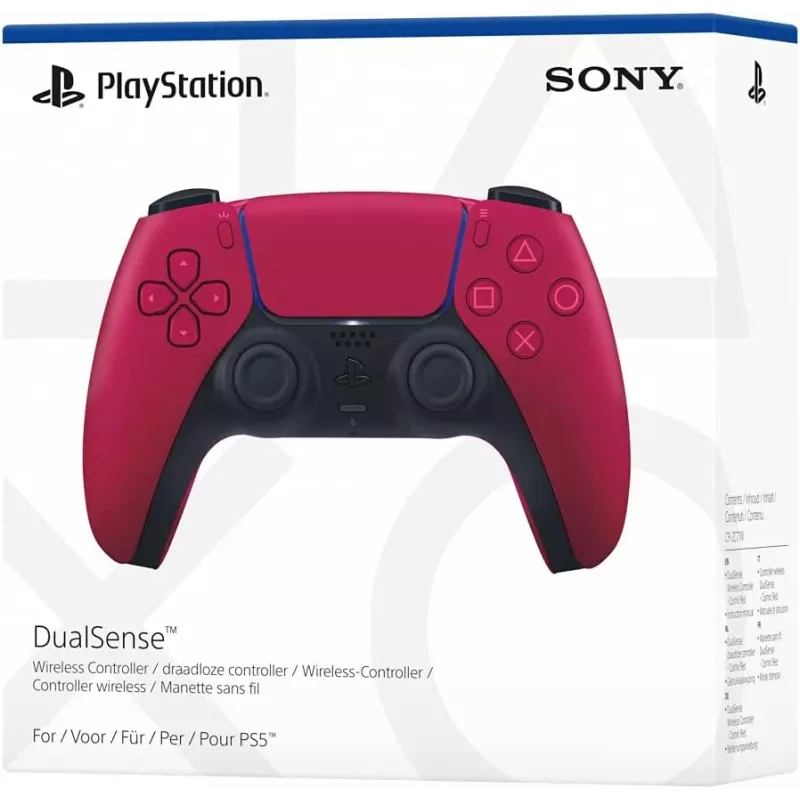 Žaidimų pultelis Sony DualSense v3 Raudonas — Bluetooth/USB, USB-C, įmontuota baterija, PS5, 160×106×66 mm