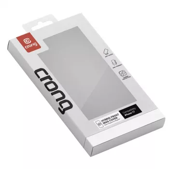 Crong Hybrid Frost MAG apsauginis dėklas iPhone 17, matinės juodos spalvos