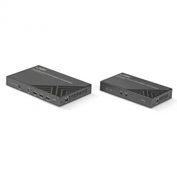 Lindy 70m Cat.6A HDMI 4K60 ir Type C HDBaseT 3.0 KVM ilgintuvas
