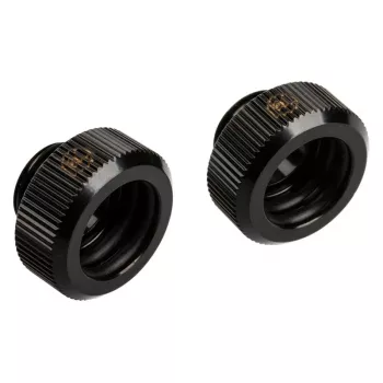 Adapter G1/4 colio išorinis sriegis į 14 mm kietą vamzdelį, BitsPower Touchaqua TA-FH14-GB, 2 vnt., juodi