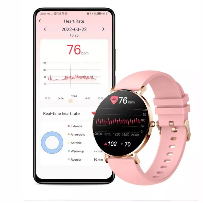 Išmanusis laikrodis Manta SWU501PK Pink