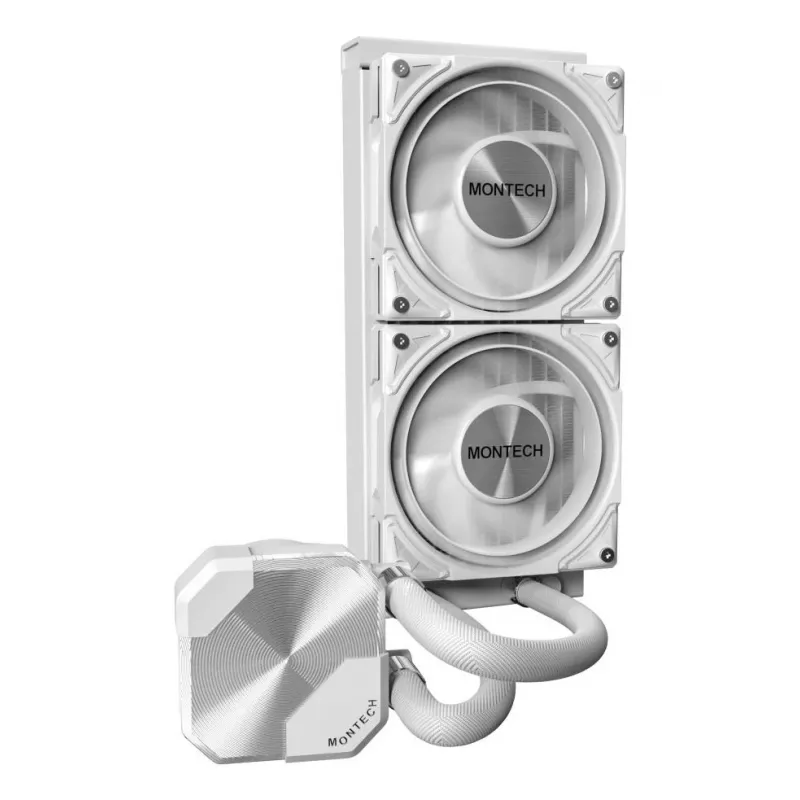 Montech HyperFlow Silent 240 procesoriaus skysčio aušintuvas „viskas viename“ 12 cm Baltas 1 vnt.