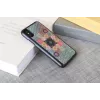 Smartphone dėklas iKins skirtas iPhone XS / XS S — Flower Garden dizainas, juodas