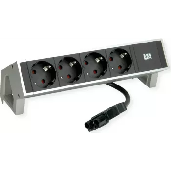 Maitinimo stalo lizdo modulis Bachmann DESK 2 — 4x lizdas, baltas