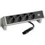 Maitinimo stalo lizdo modulis Bachmann DESK 2 — 4x lizdas, baltas