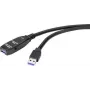 Renkforce RF-4598346 USB kabelis 10 m USB 3.2 Gen 1 (3.1 Gen 1) USB A juodas (RF-4598346)