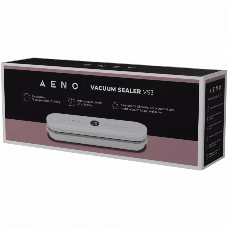 Vakuuminis sandariklis, baltas, LED ekranas, 80 W, -65 kPa (+/-5 kPa)