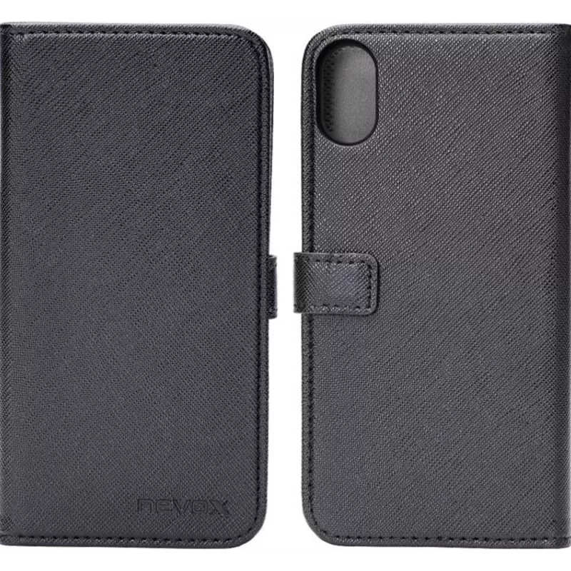 nevox ORDO knygos formos dėklas - Apple iPhone X - juoda-pilka (1495)