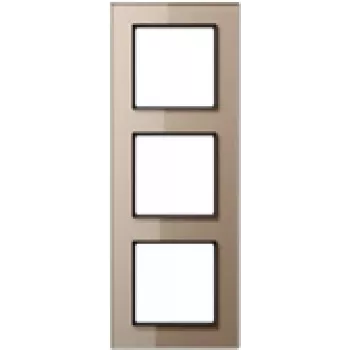 Jung AC 583 GL CH šampano spalvos stiklinė dekoratyvinė dengiamoji plokštė, stiklas, 84×226 mm