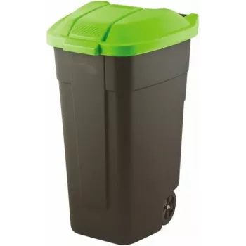 Curver 214125 šiukšliadėžė 110 L Stačiakampė Plastikinė Juoda, Žalia