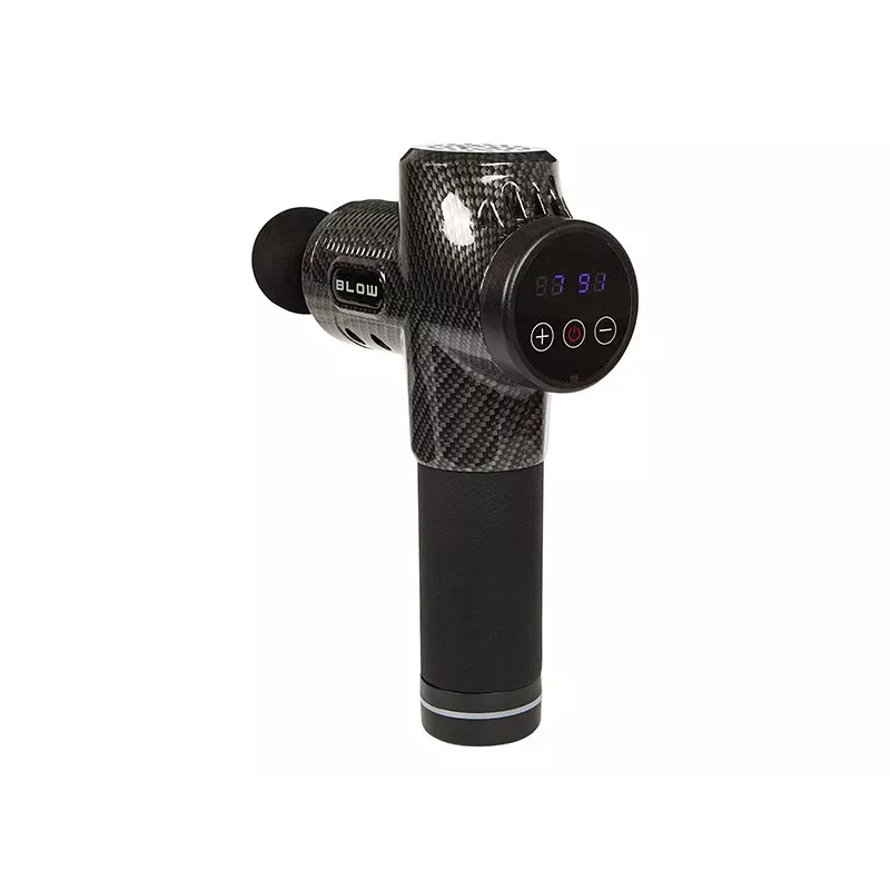 Rankinis perkusinis masažo pistoletas BLOW Wave 4000 modelis 44-340# — 32 intensyvumo lygiai, 2200 mAh baterija, USB-C