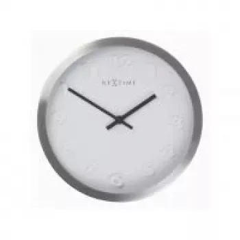 NeXtime klok 2991ar Paniki Number, Ø34 mm, sieninis, baltas